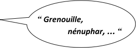
“ Grenouille,
              nénuphar, ... “ 